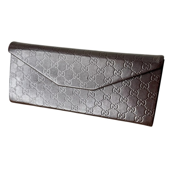 Gucci Accessories - GUCCI Foldable Triangular Eyewear Case Sunglasses Eyeglasses Monogram GG Logo